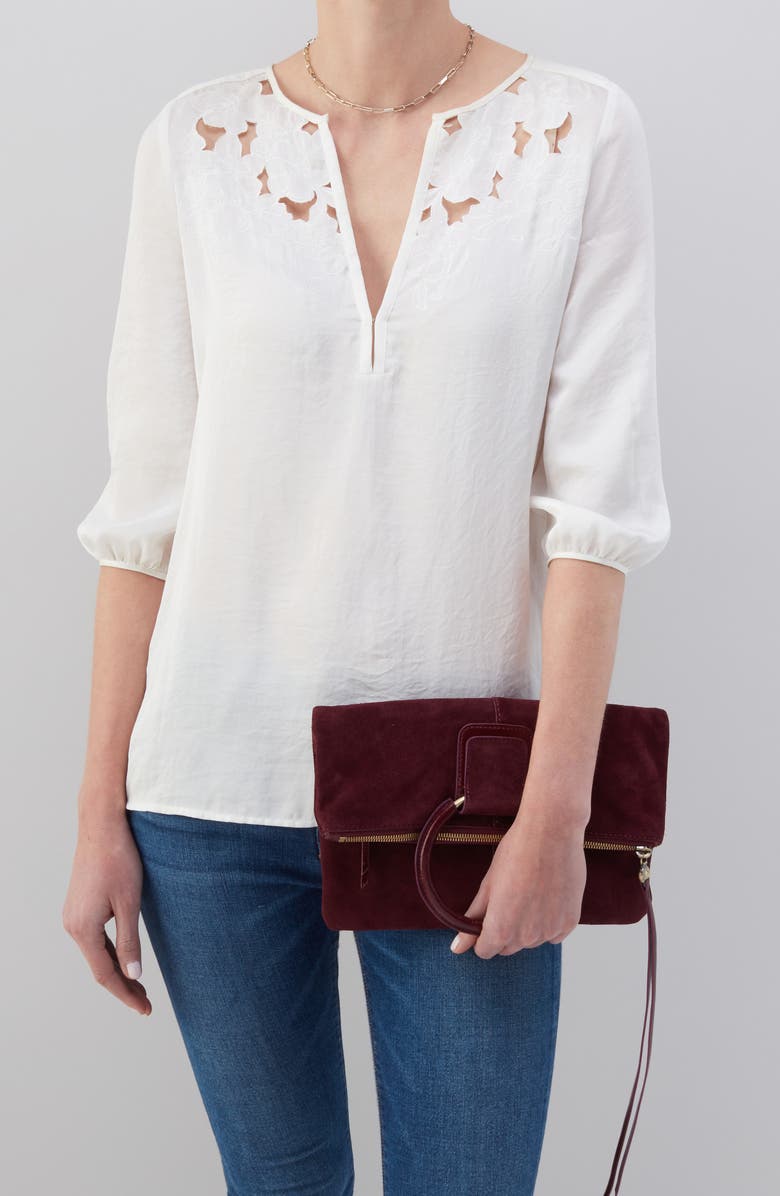 HOBO Heidi Leather Clutch, Alternate, color,