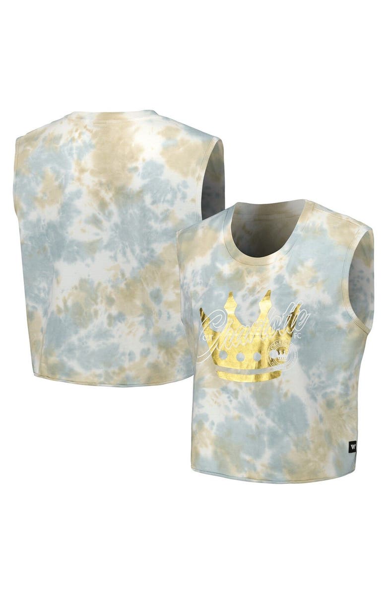 THE WILD COLLECTIVE Women's The Wild Collective Charlotte FC Tie-Dye Jersey Tank Top, Main, color, Blue