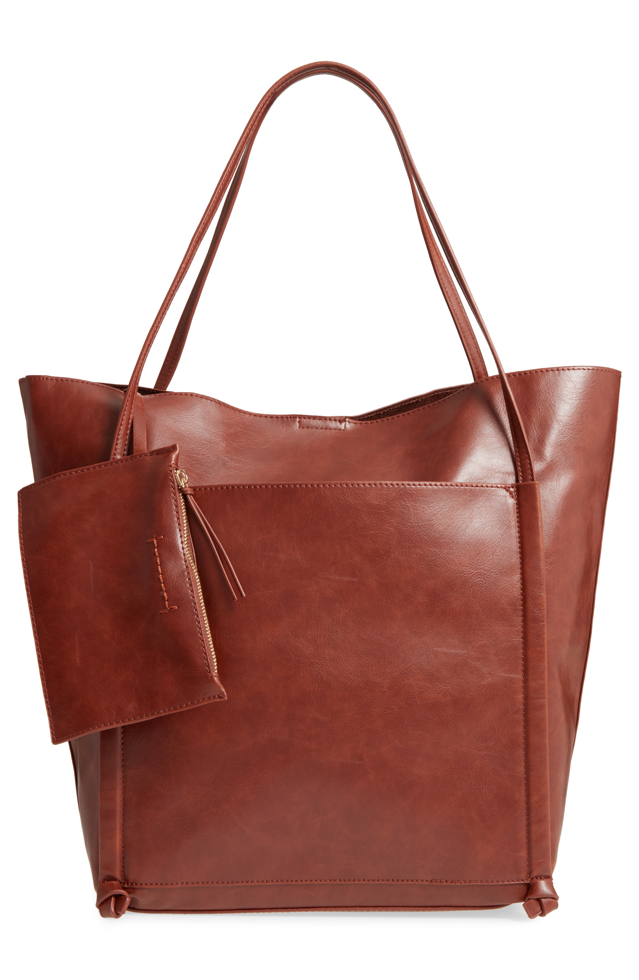 Harley Faux Leather Tote, Alternate, color, WHISKEY