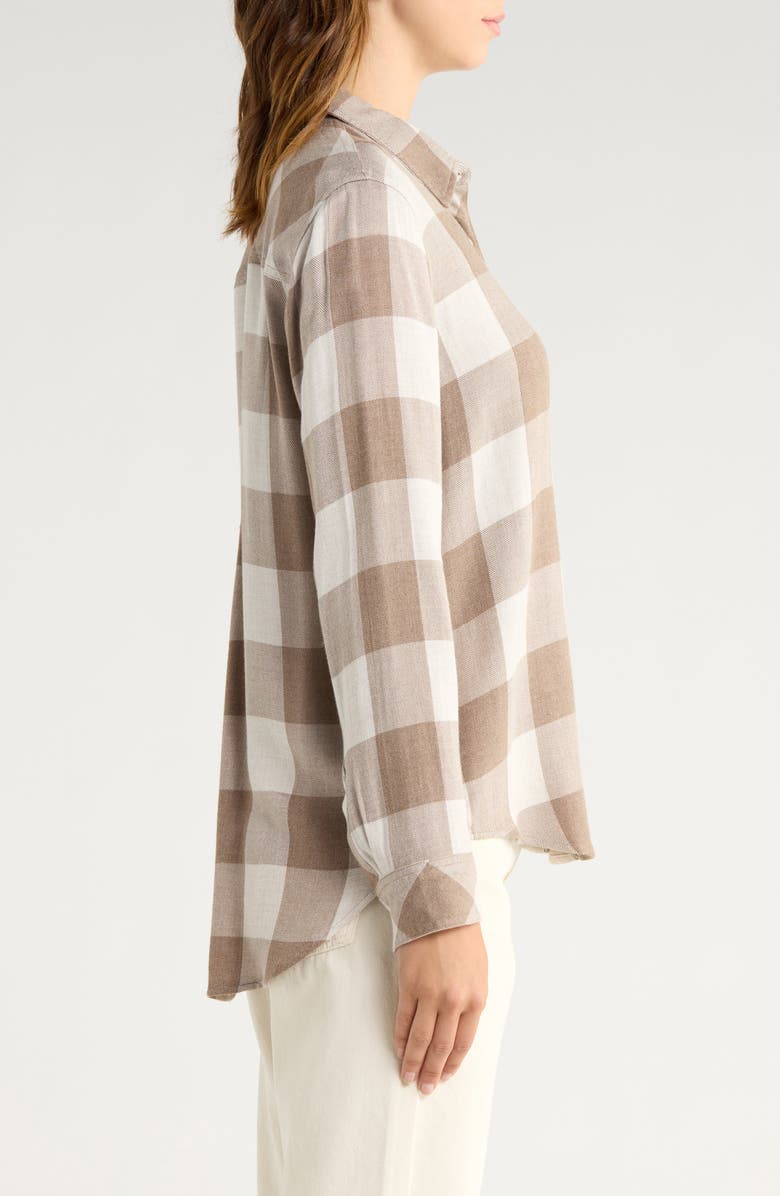 Rails Hunter Plaid Button-Up Shirt, Alternate, color, Dove Brown