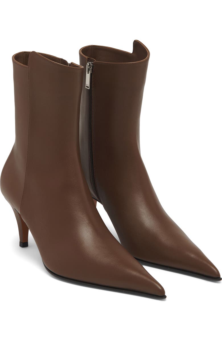 McQueen Birdee Pointed Toe Bootie, Main, color, Cuoio