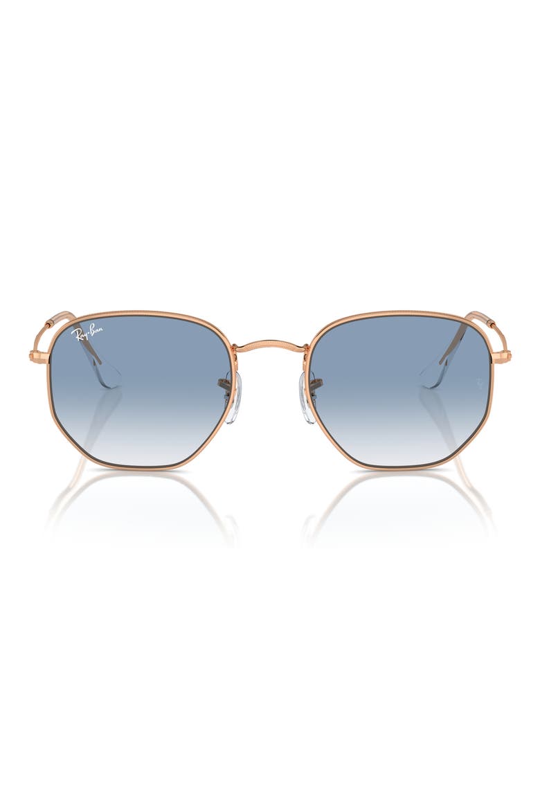 51mm Gradient Aviator Sunglasses, Main, color, BLUE GRADIENT