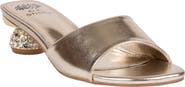 GOOD CHOICE NEW YORK Noho Crystal Embellished Heel Slide Sandal