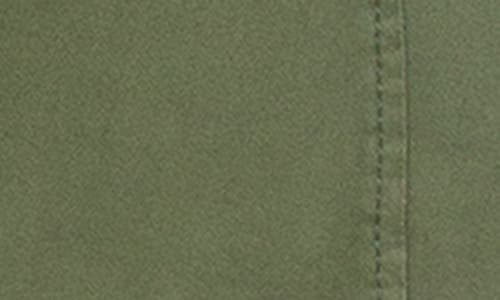 Liverpool Los Angeles Fitted Open Front Twill Blazer In Green