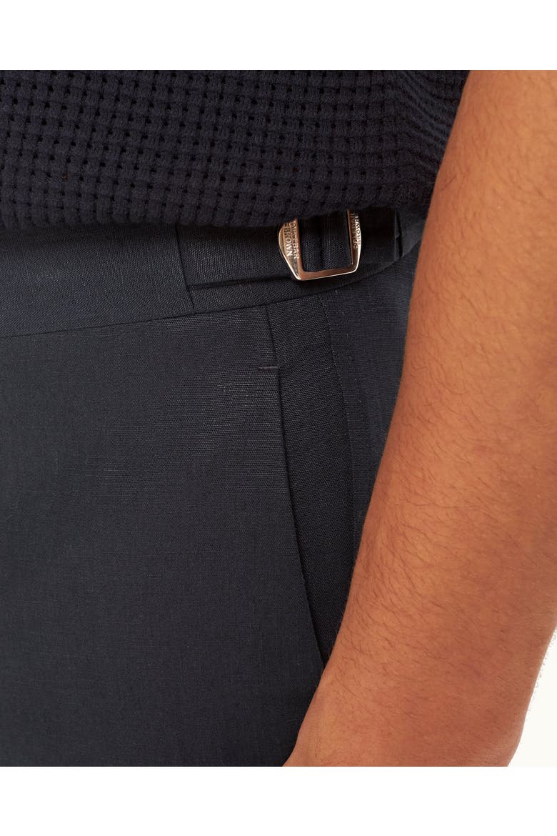 Norwich Lino Tailored Fit Smart Italian Linen Shorts, Alternate, color, NIGHT IRIS