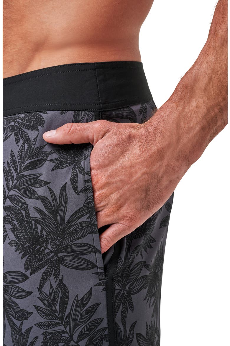 No Wake Zone Board Shorts, Alternate, color, BLACK