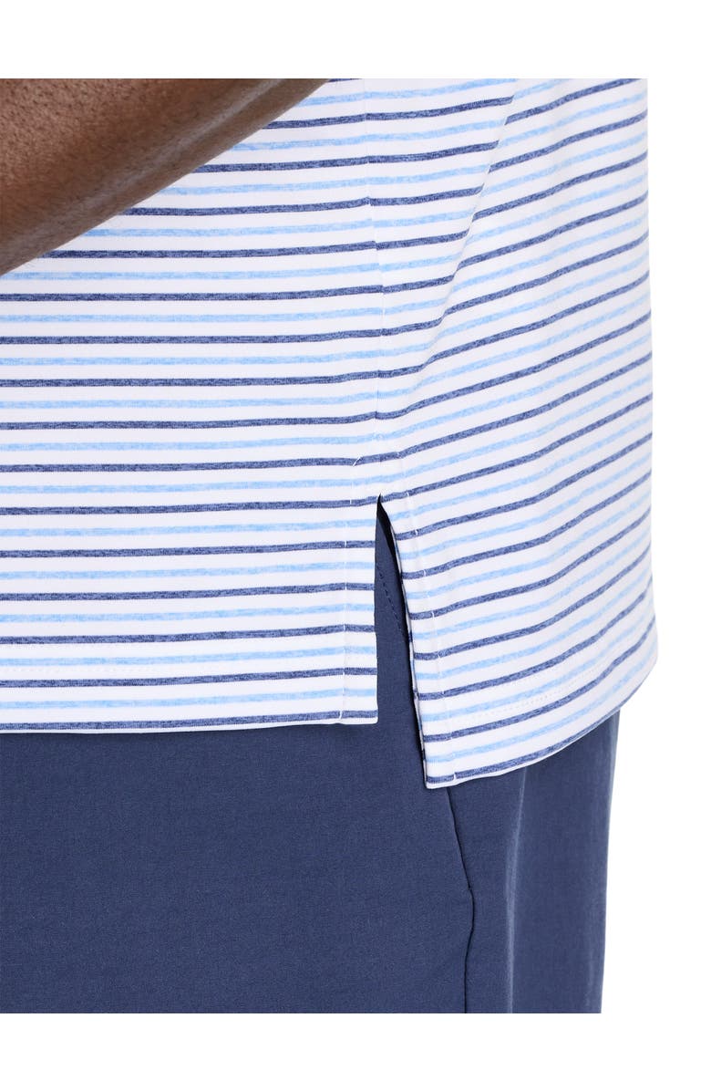 vineyard vines Big & Tall Tri-Color Bradley Sankaty Performance Polo Shirt, Alternate, color, White Ocean Breeze