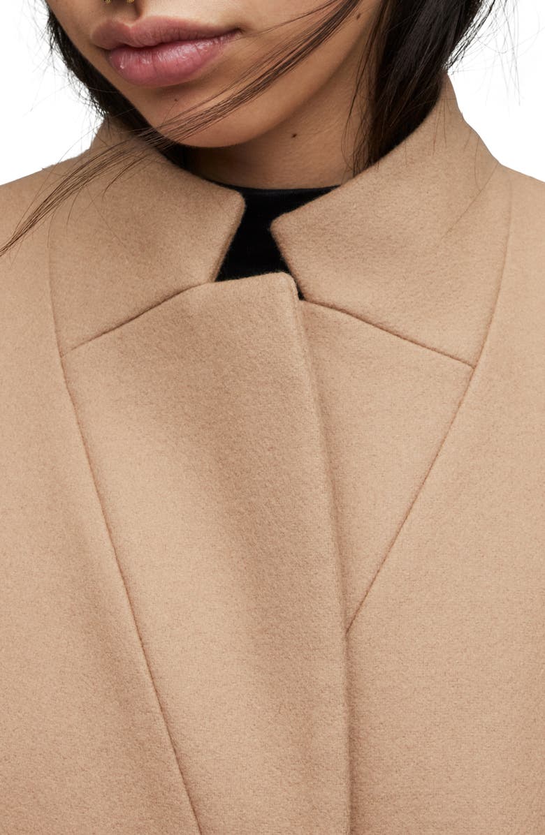 AllSaints Women's Sidney Wool Blend Coat, Alternate, color, 