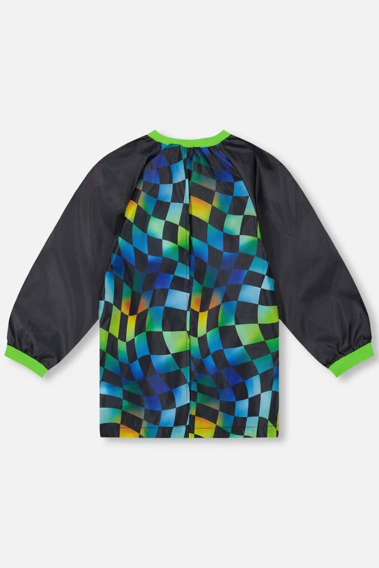 Checkered Durable Protective School Apron, Alternate, color, Blue Checkered Print