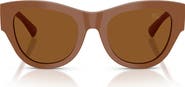 Burberry 52mm Round Sunglasses