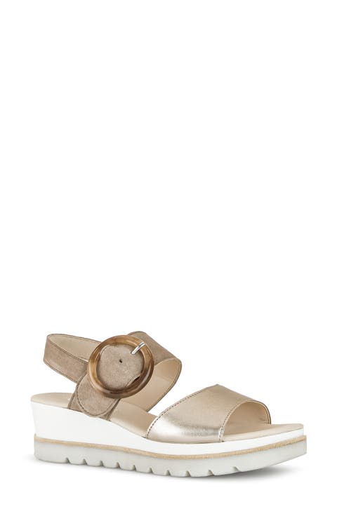 Strappy Wedge Sandal (Women)