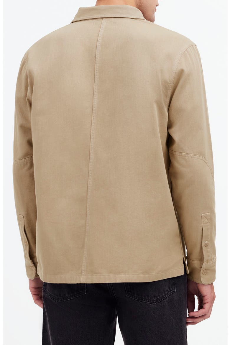 Garment Dyed Straight Hem Work Shirt, Alternate, color, DRIFTWOOD