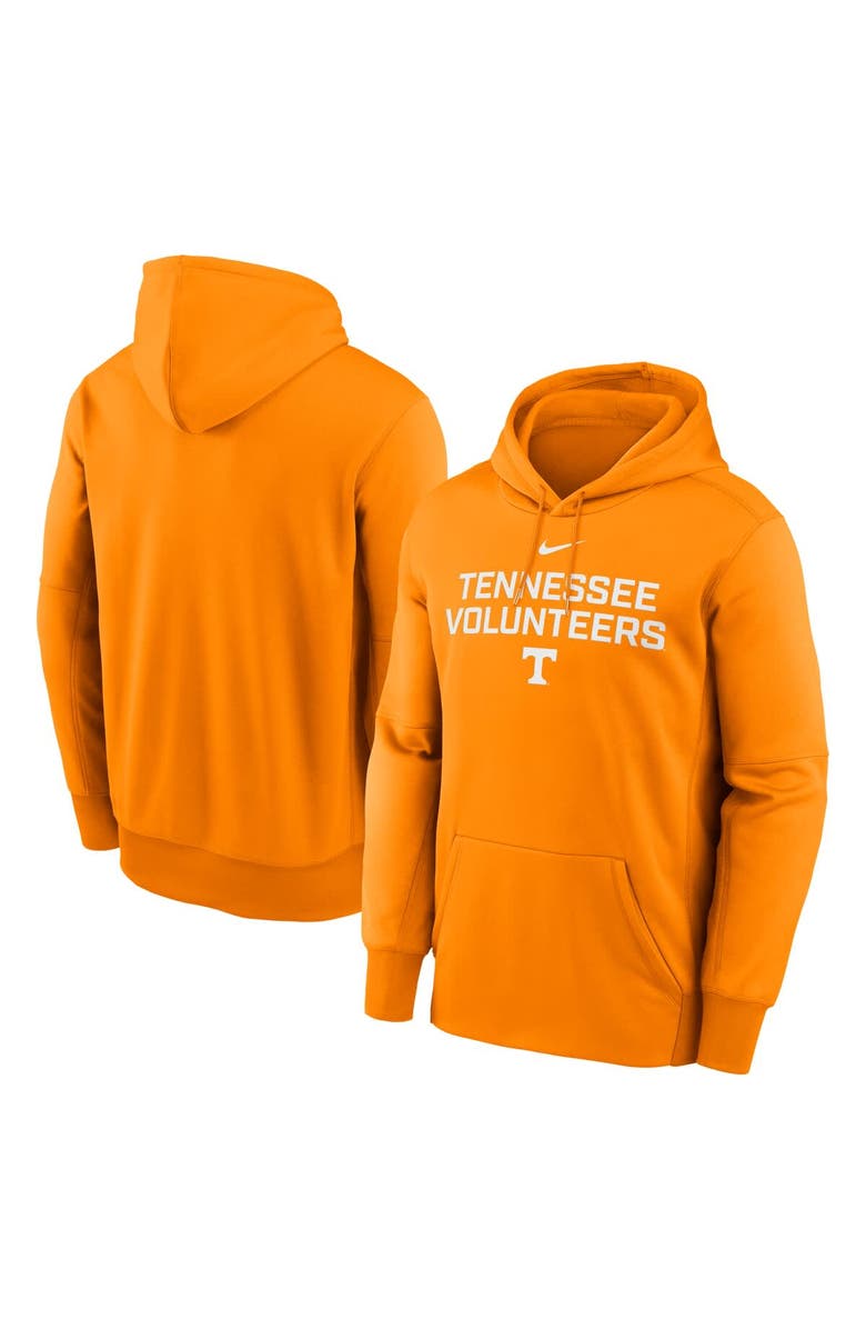 Nike Men's Nike Tennessee Orange Tennessee Volunteers Team Stacked Performance Pullover Hoodie, Main, color, Tennessee Orange