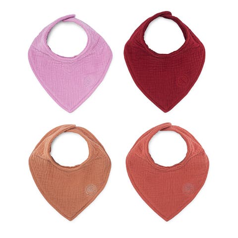 Muslin Bandana Bibs (4 pack)
