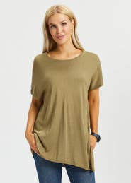 Betabrand Asymmetrical Boatneck Sweater