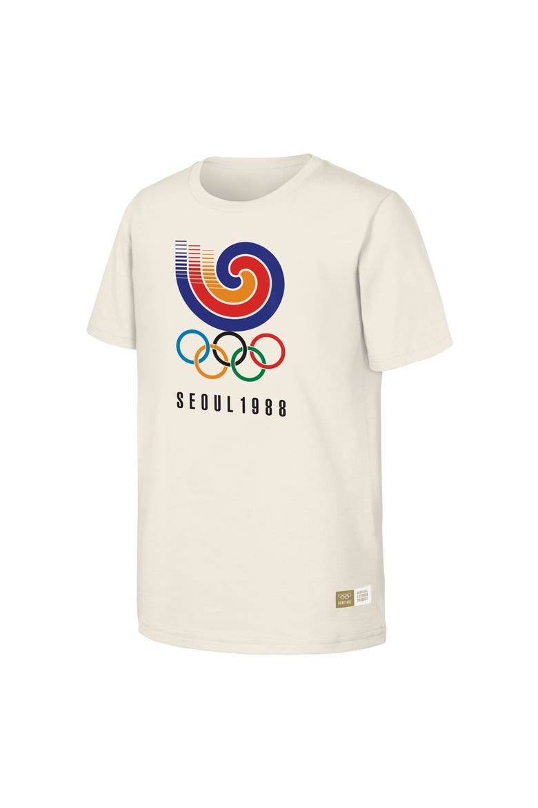 Men's  Natural 1988 Seoul Games Olympic Heritage T-Shirt, Alternate, color, Natural