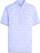 Bugatchi Victor OoohCotton® Leaf Print Polo