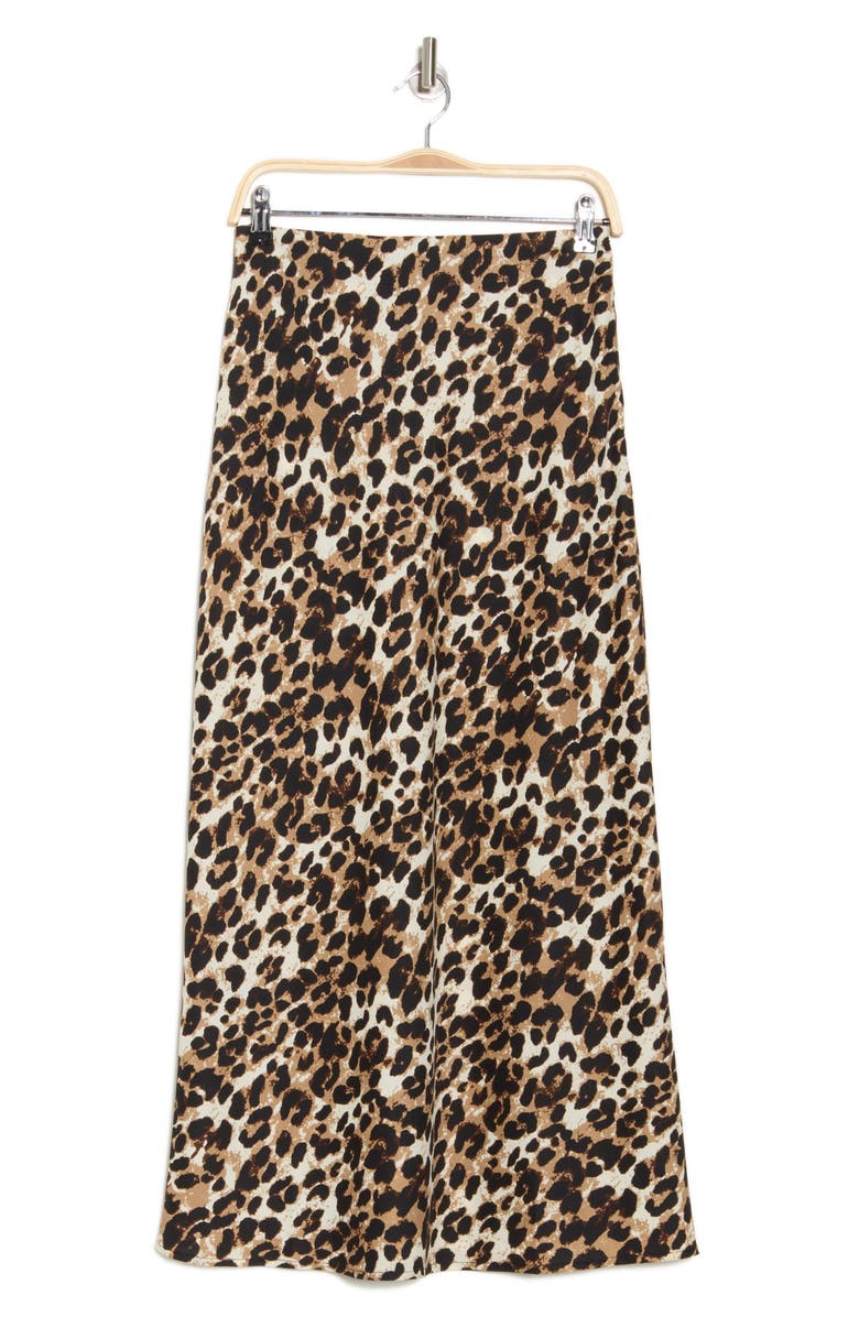 WISHLIST Animal Print Maxi Skirt, Alternate, color, Grey/ Combo