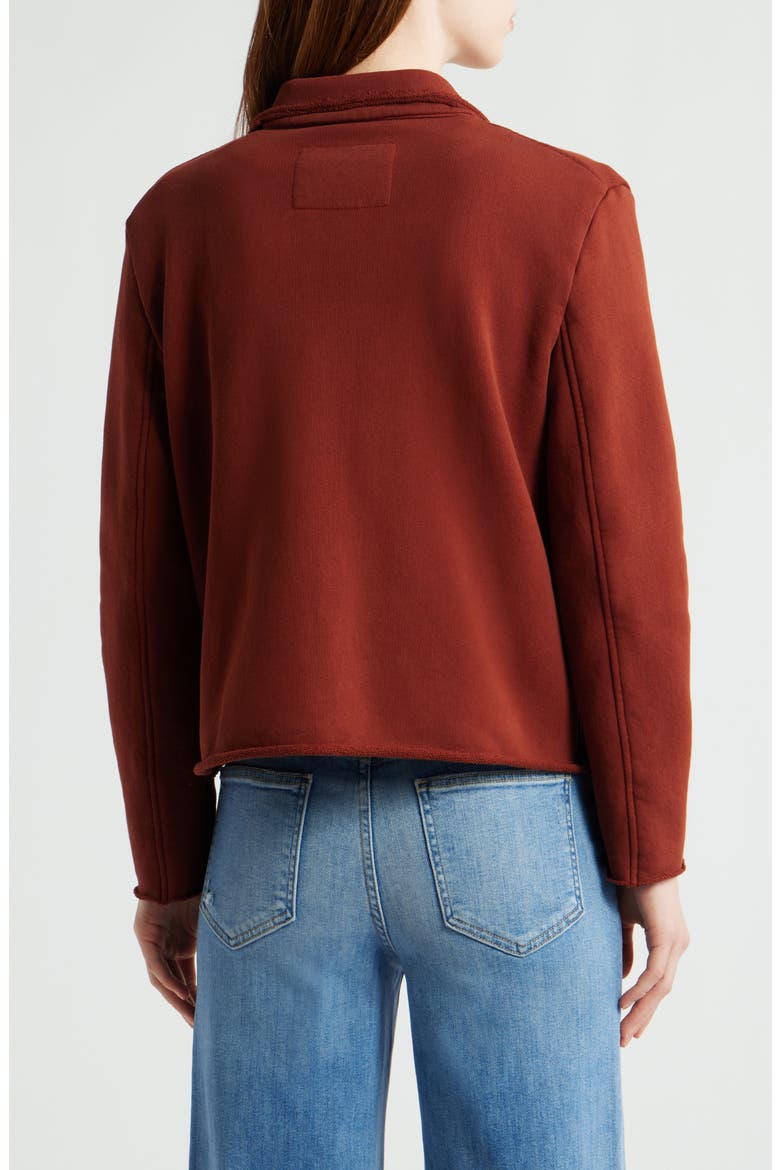 Mini Belfast Crop Knit Peacoat, Alternate, color, REDWOOD