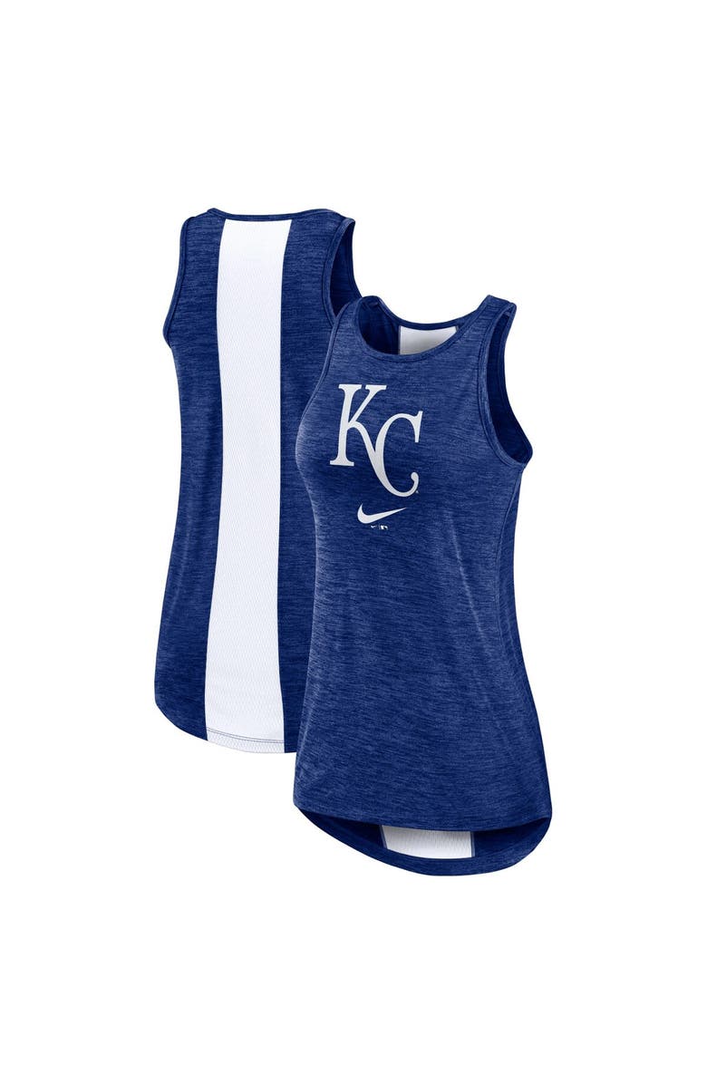 Nike Women's Nike Royal Kansas City Royals Right Mix High Neck Tank Top, Main, color, 