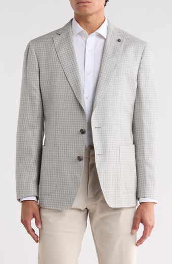 Montgomery Tailored Fit Gingham Wool Blend Sport Coat