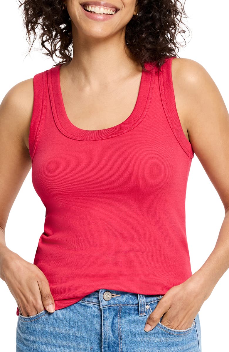 NIC+ZOE Perfect Rib Tank, Main, color, Amaryllis