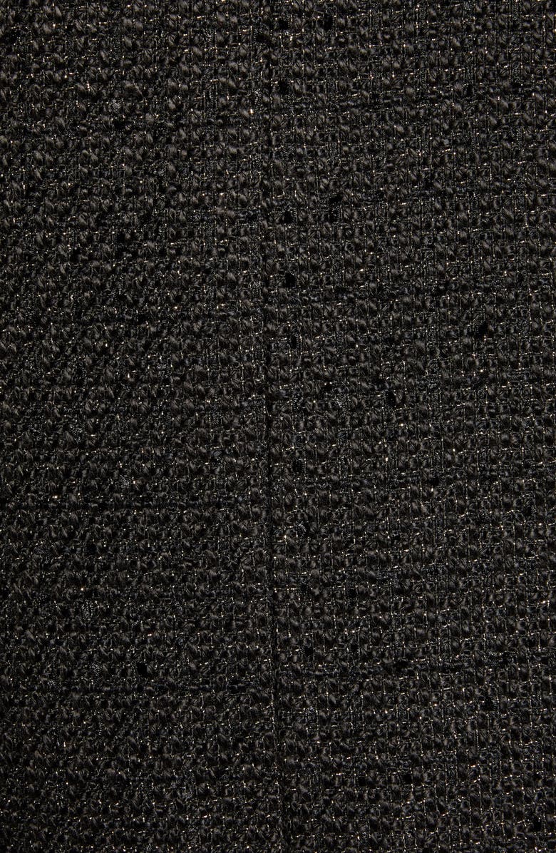 Halogen<sup>®</sup> x Atlantic-Pacific Feather Trim Tweed Jacket, Alternate, color,