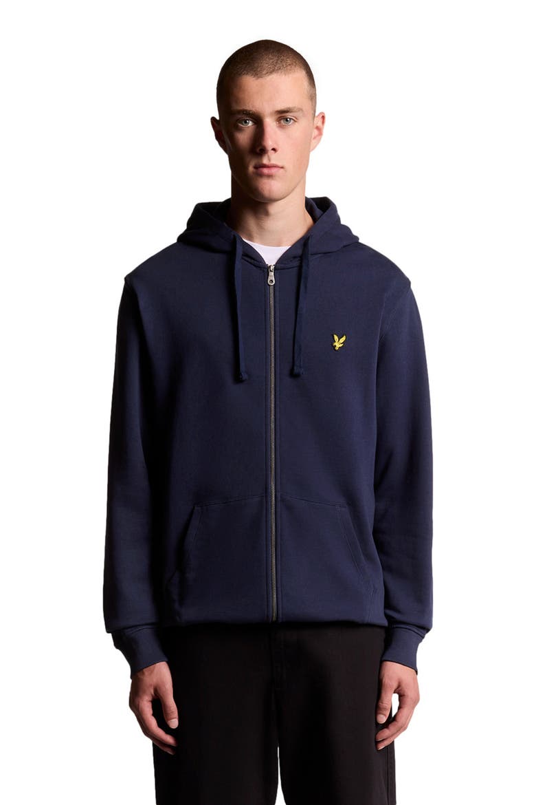 Zip Through Hoodie, Alternate, color, Navy