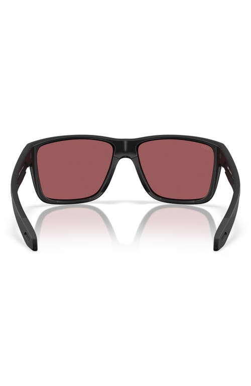 Costa Del Mar Broadbill Ii 58mm Polarized Rectangular Sunglasses In Brown