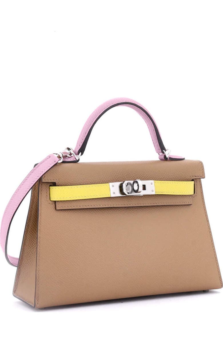 Pre-Owned Hermes Kelly Mini II Bag Tricolor Epsom with Palladium Hardware 20, Alternate, color,