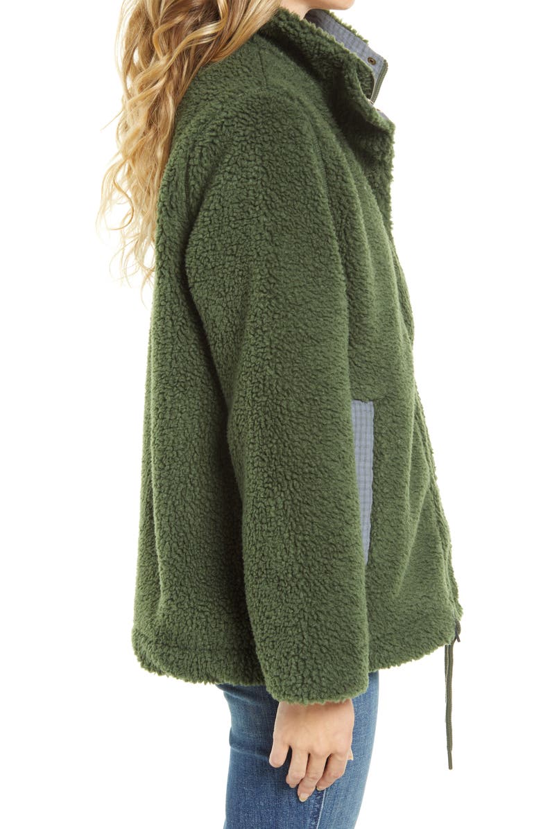 Madewell Resourced High Pile Fleece Jacket, Alternate, color, 