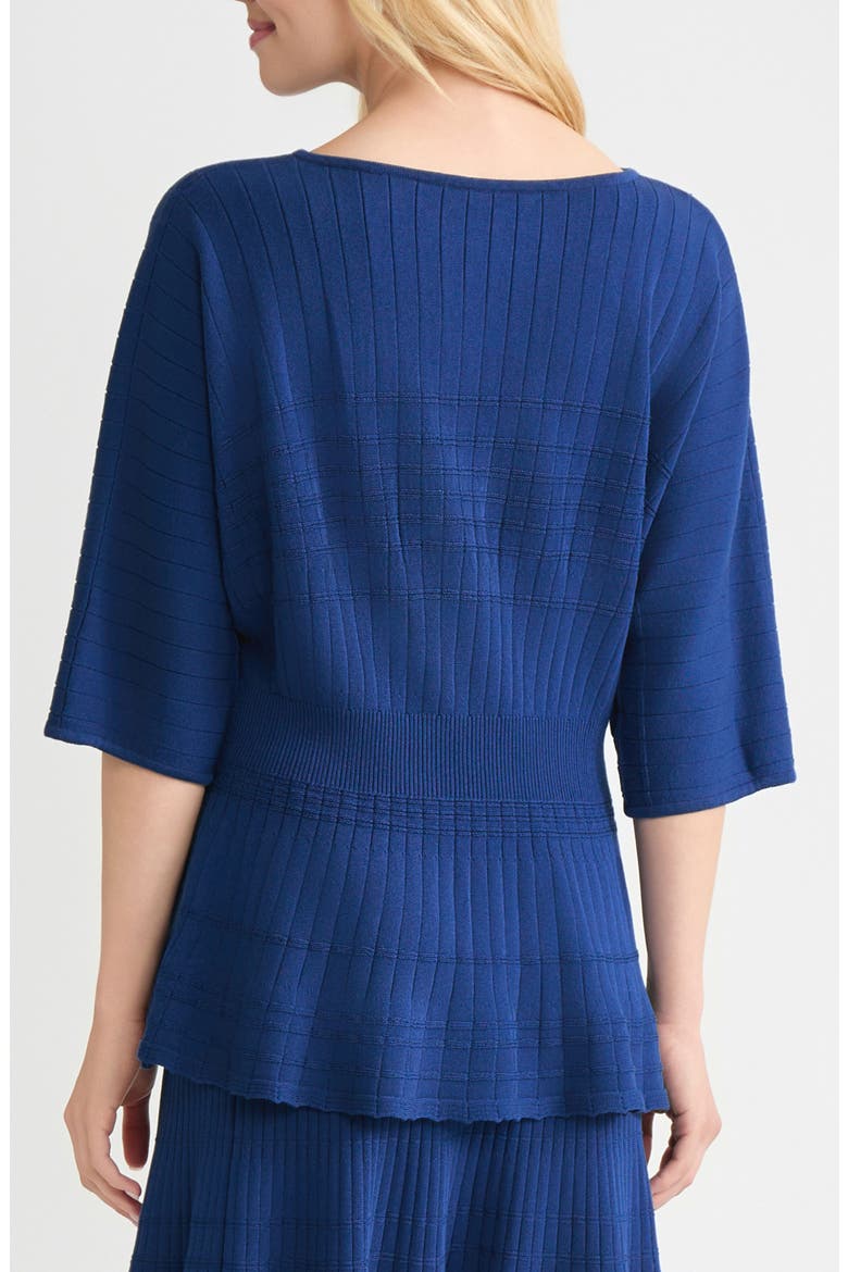 Dolman Sleeve Rib Sweater, Alternate, color, LAZULI BLUE