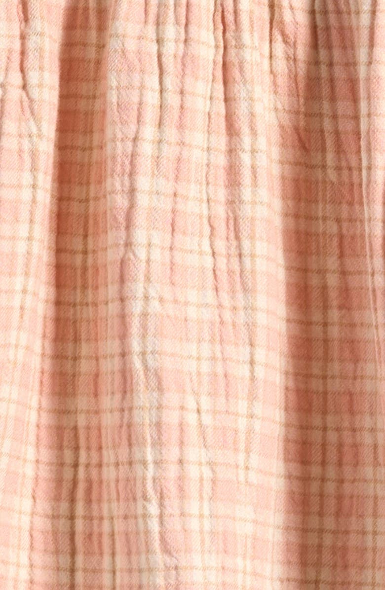 QUINCY MAE Kids' Callie Embroidered Collar Plaid Dress & Bloomers Set, Alternate, color, Pink