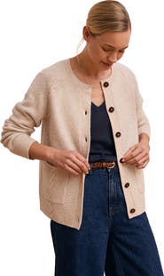 Celtic & Co. Cable Detail Raglan Cardigan