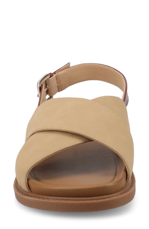 Journee Collection Marina Slingback Sandal In Taupe Marinna