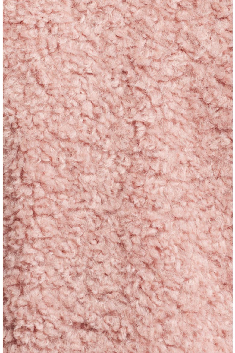 Long Teddy Coat, Alternate, color, ROSE PINK