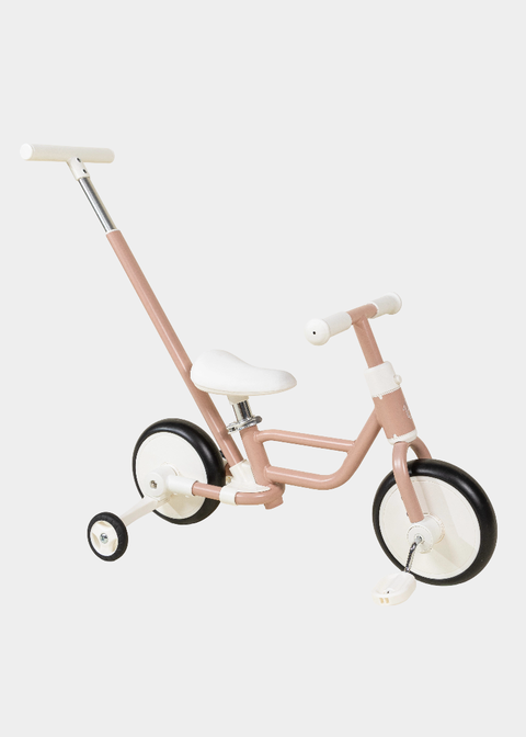 Tricycle with Push Handle & Training Wheels