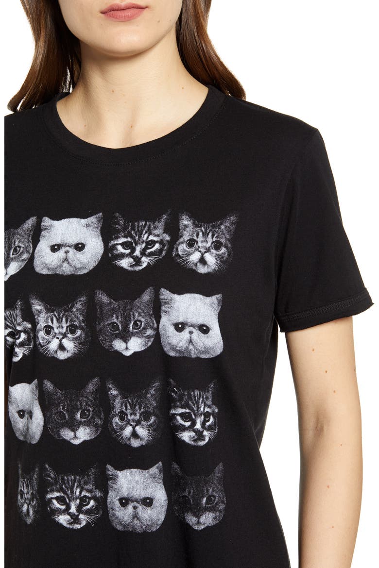 Cats Graphic Tee, Alternate, color, BLACK