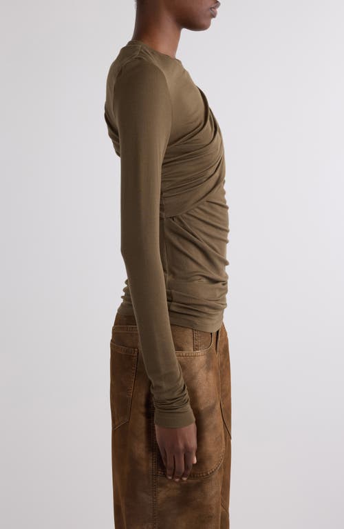 Isabel Marant Étoile Ruched Knit Top In Brown