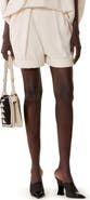 Lanvin Crepe Pleated Shorts