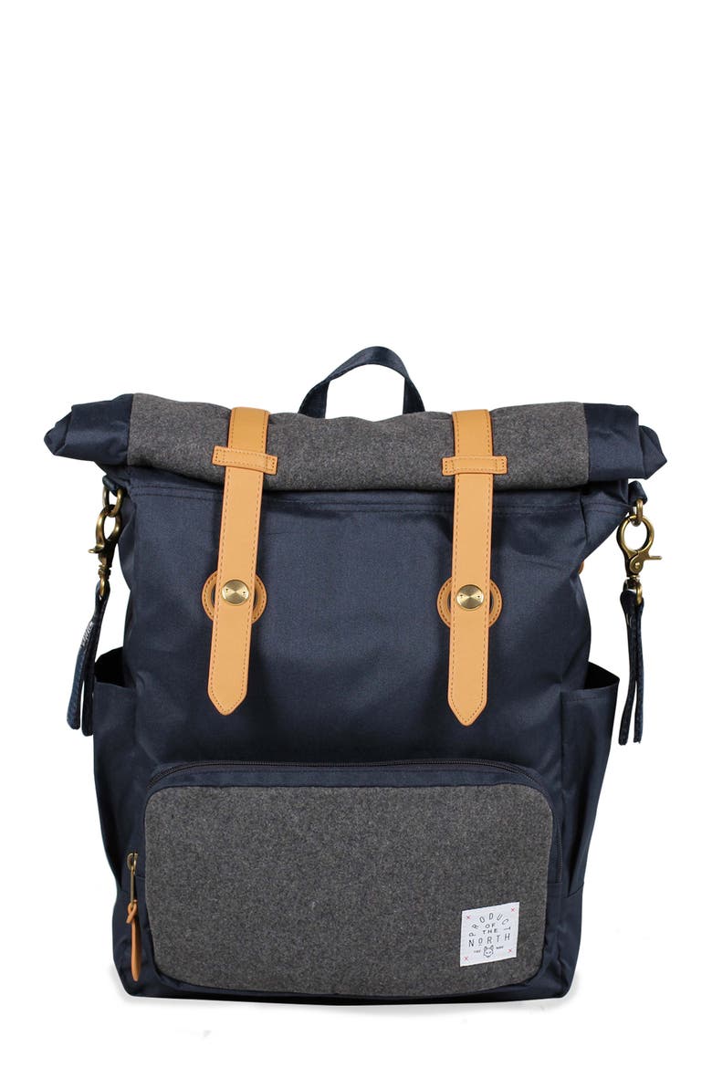 Westin Rolldown Diaper Backpack, Main, color, NAVY