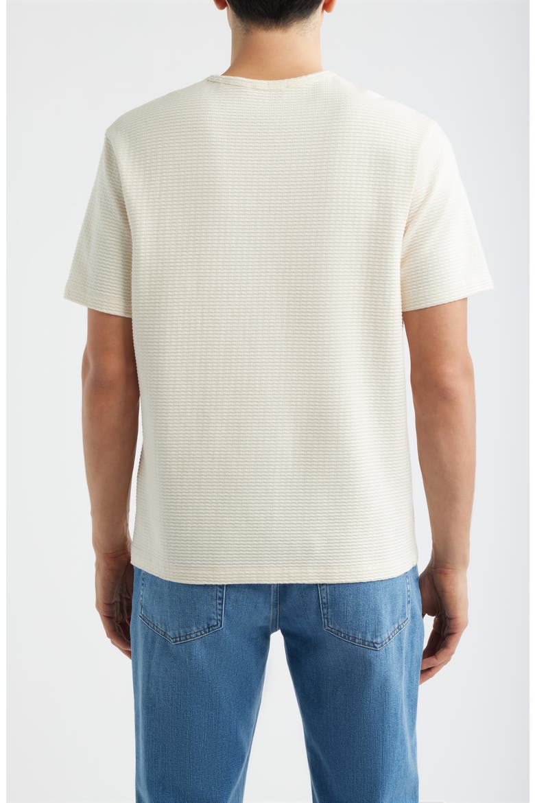 Jacquard Stripe T-Shirt, Alternate, color, CREAM