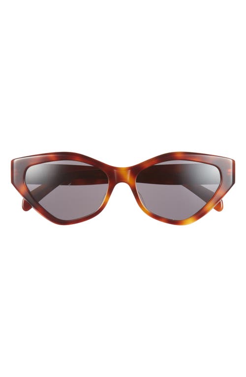 Celine Triomphe 17 56mm Cat Eye Sunglasses In Brown