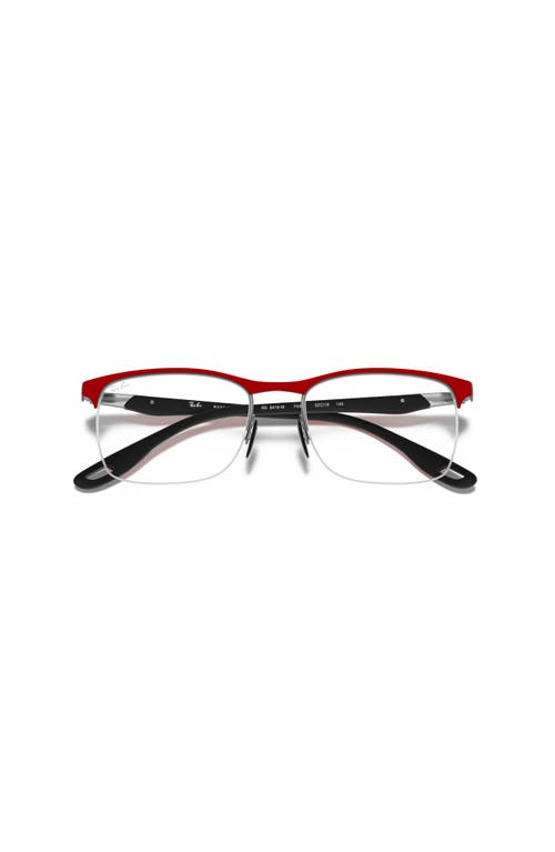 Ray Ban Ray-ban 54mm Square Optical Glasses In White