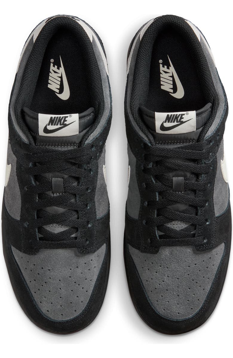 Nike Dunk Low Retro Basketball Sneaker, Alternate, color, Black/Anthracite/Gum