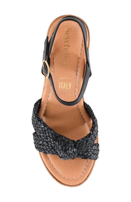 Seychelles Musical Platform Heeled Sandals In Black