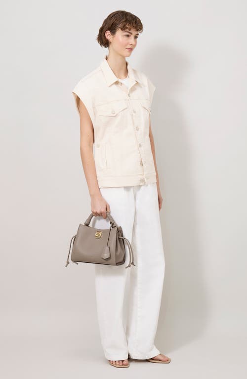 Mulberry Small Iris Leather Top Handle Bag In Brown