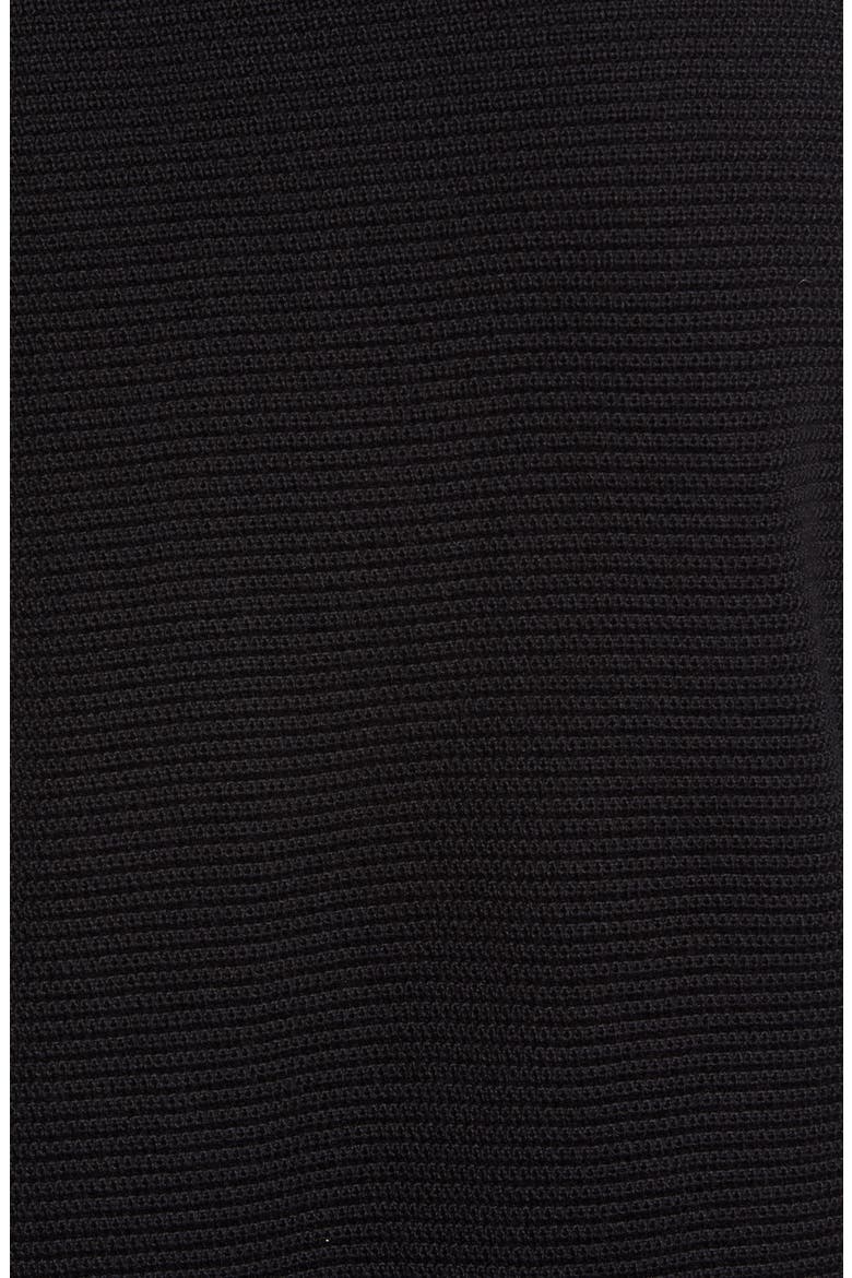 Hybridge Quilted & Knit Jacket, Alternate, color, BLACK