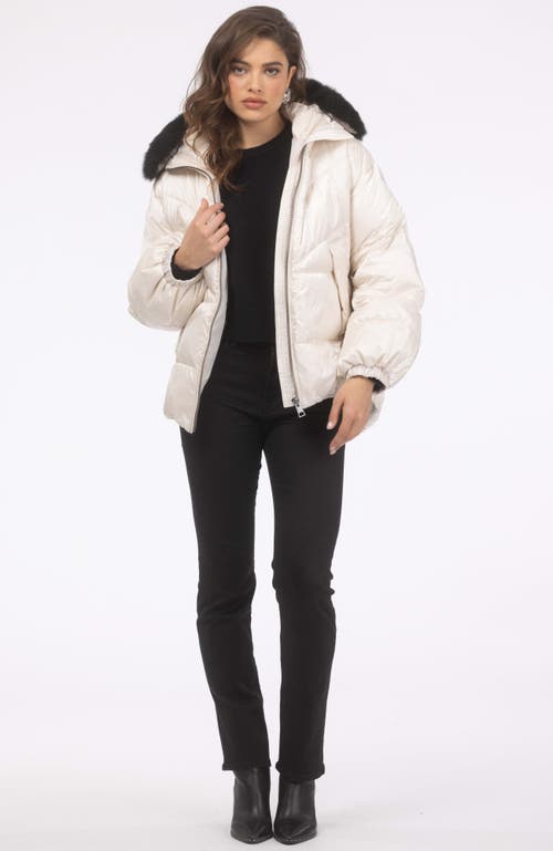 Gorski Apres-ski High-low Jacket With Detachable Trim In White