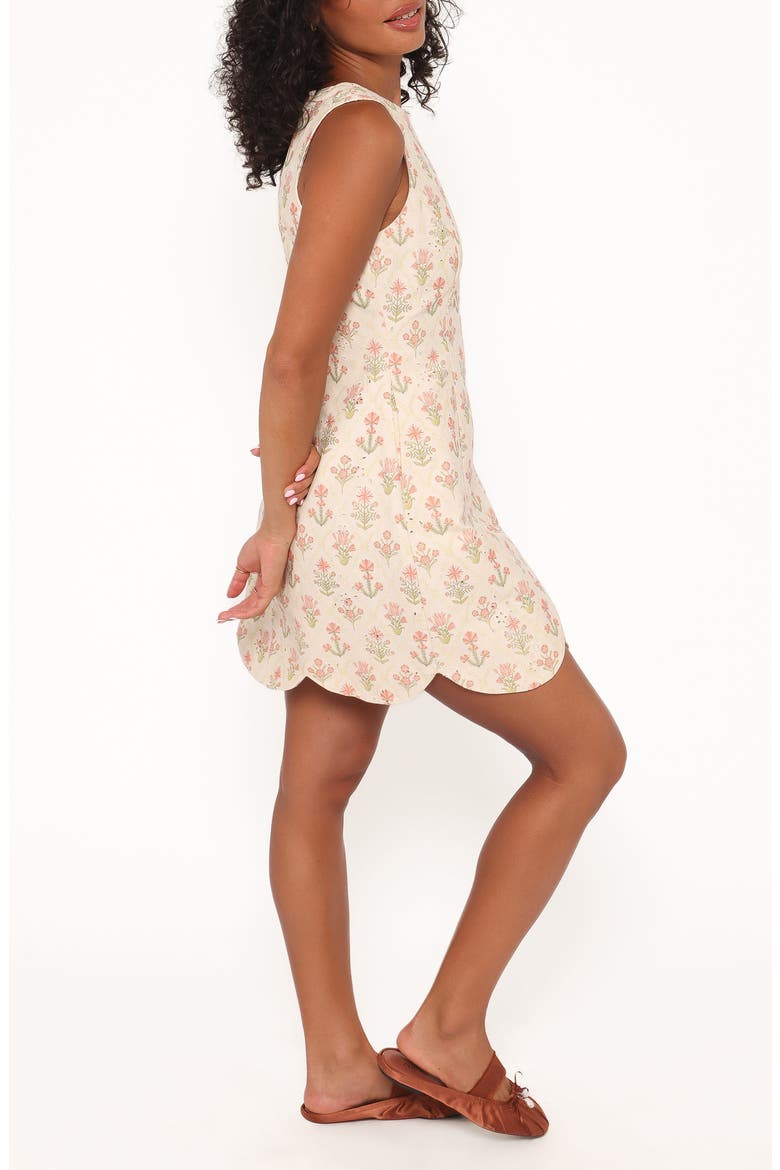 Memphis Eyelet Sleeveless Minidress, Alternate, color, CORAL FLORAL